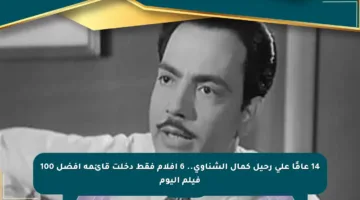 14 عامًا على رحيل كمال الشناوي.. 6 أفلام فقط دخلت قائمة أفضل 100 فيلم اليوم